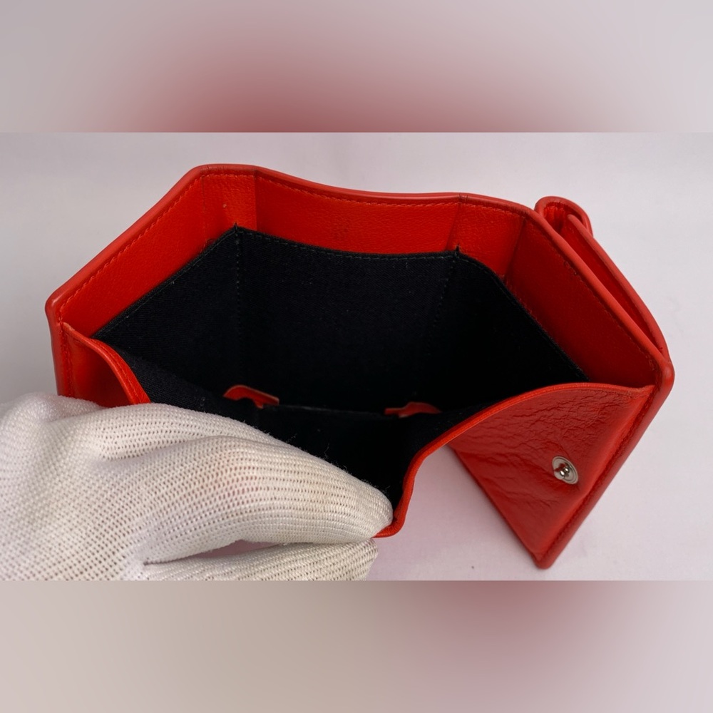 Balenciaga Red Papier Mini Wallet - Picture 8 of 15